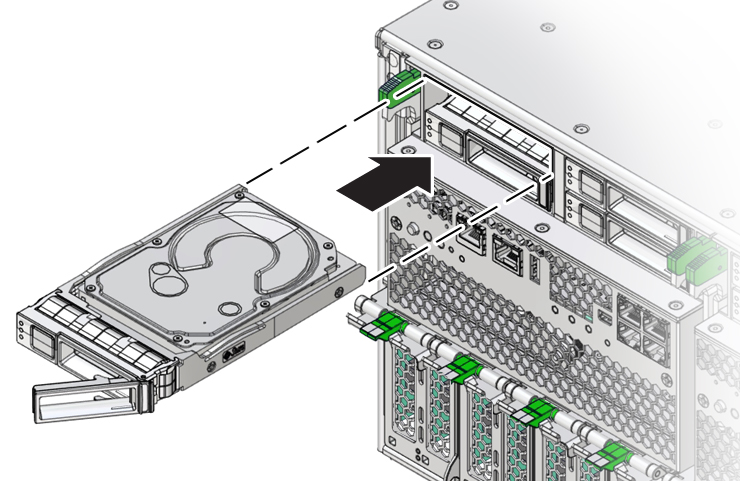 image:Image showing drive being inserted.