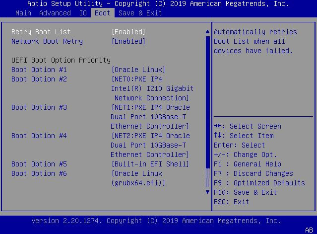 image:This figure shows the BIOS Boot Menu image.