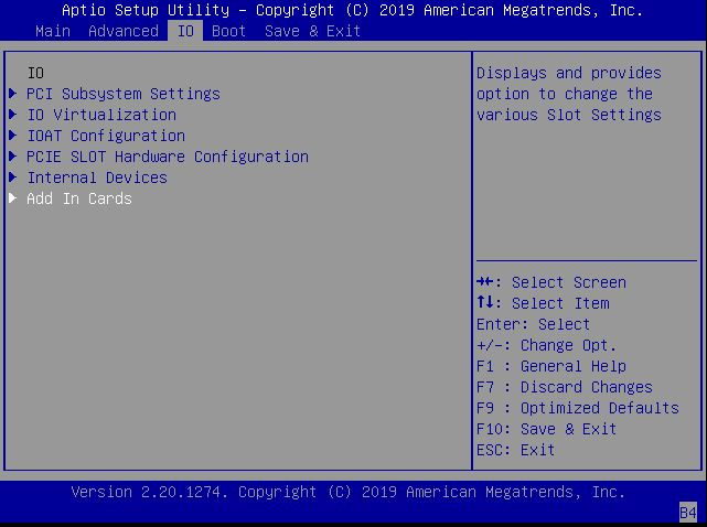 image:This figure shows the IO Menu screen.