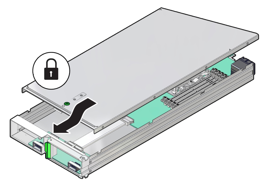 Image showing the how to install the CMOD cover.