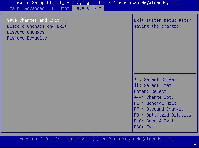 This figure shows the Exit Menu image. This figure shows the Exit Menu image.
