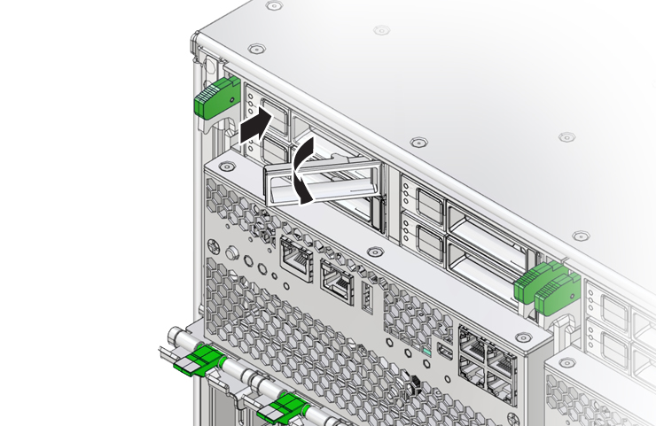 Image showing drive lever being opened.