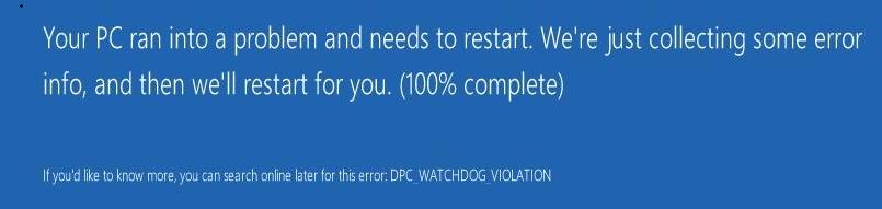 image:Picture of watchdog violation error.
