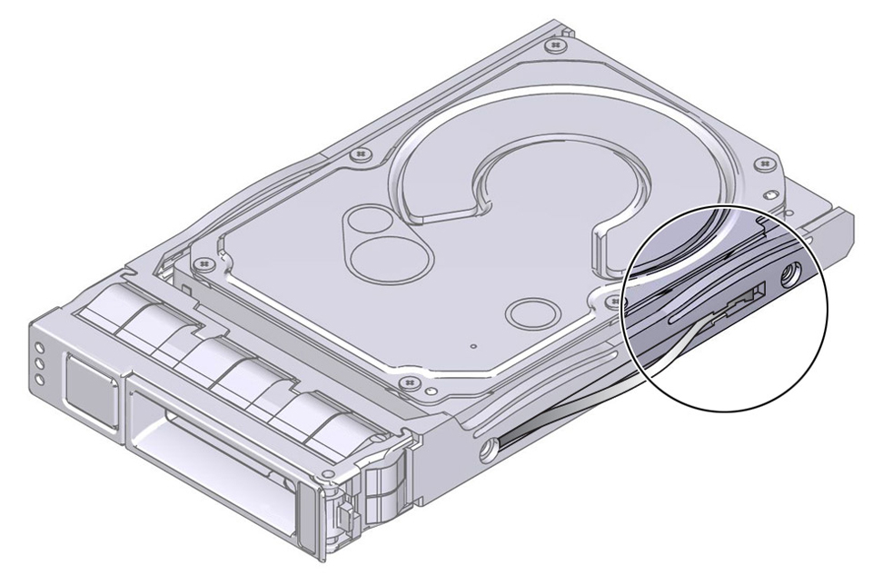 image:Figure showing a grounding strap that is seated correctly in
                                the HDD bracket.