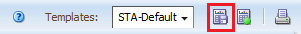Save Template icon noted in the toolbar.