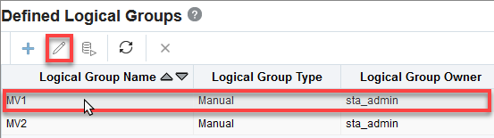 Edit Logical Group icon