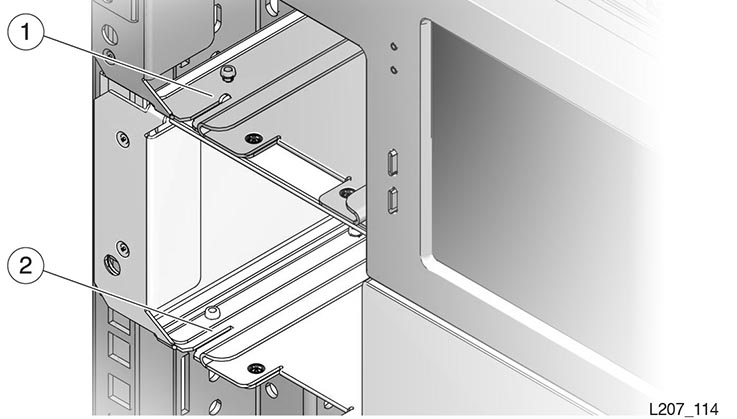 Expansion module alignment tab in place