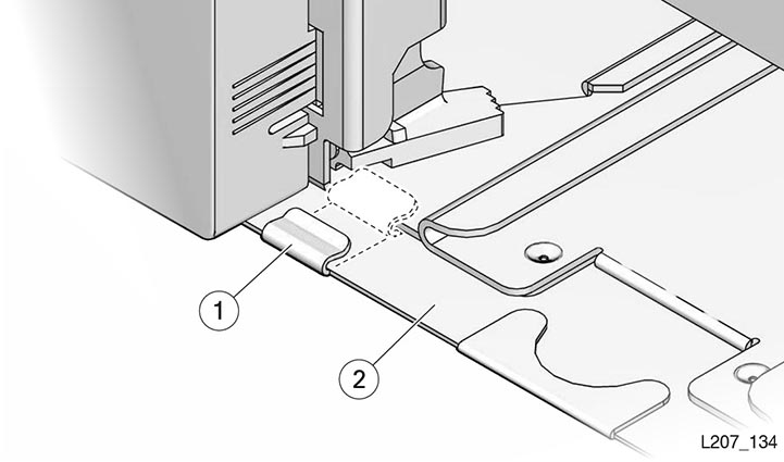Floor clip securing floor into place