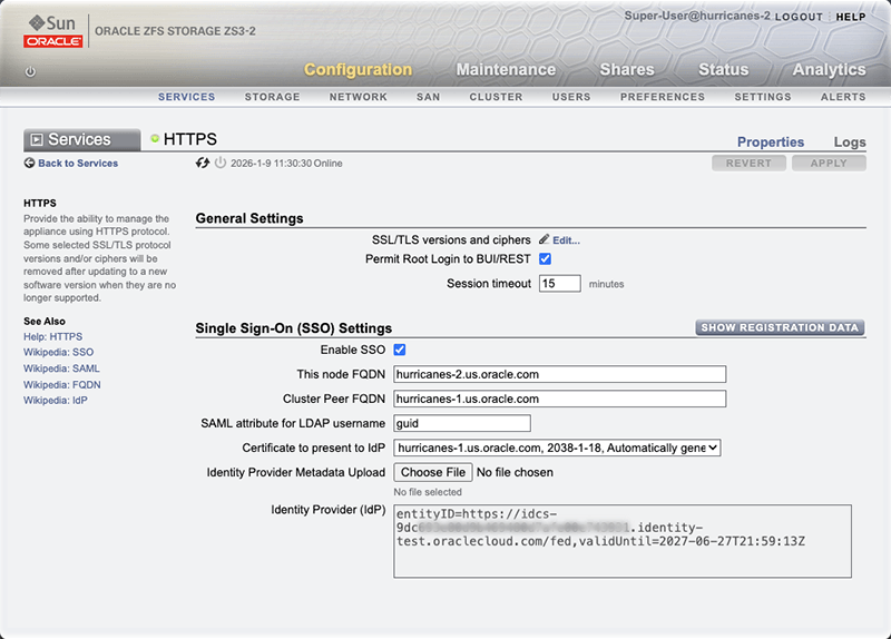 HTTPS configuration