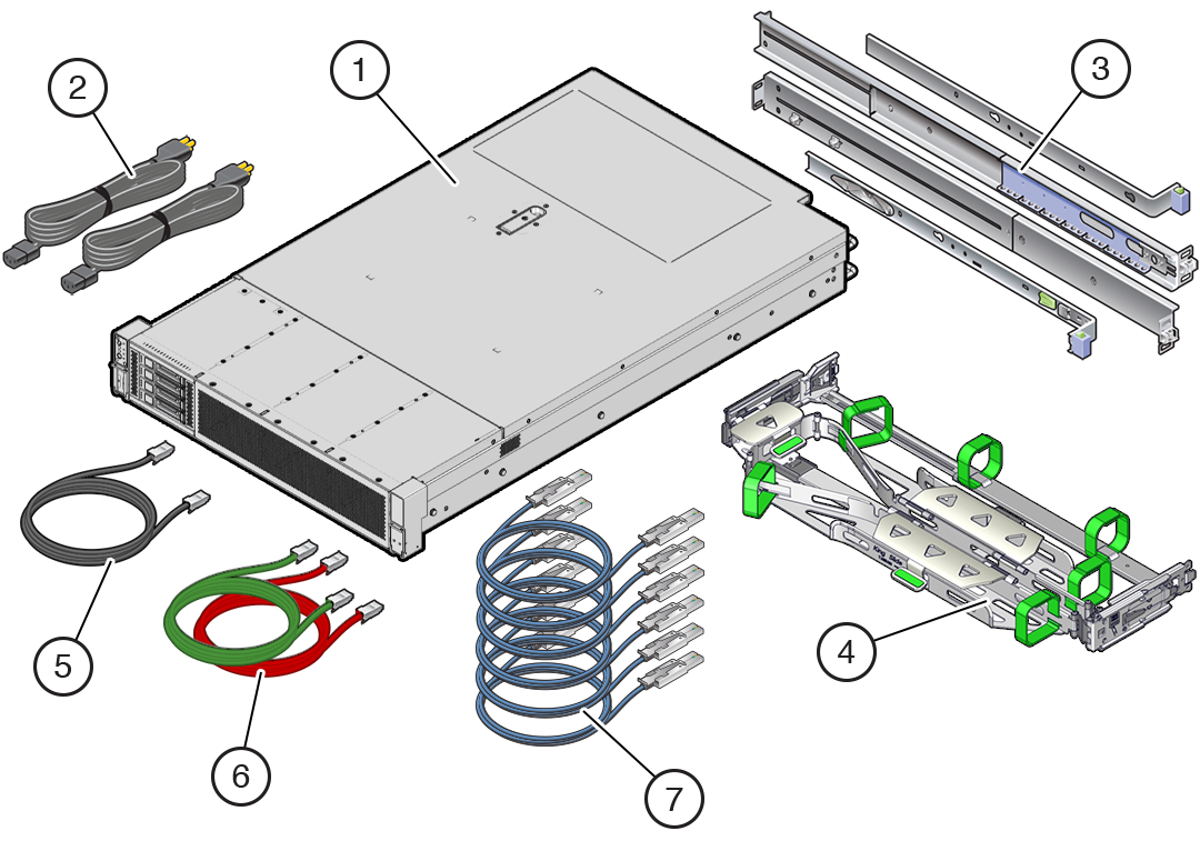 The image shows the shipping items. The image shows the shipping items.