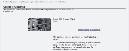image showing the configure cluster screen