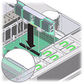 Image showing how to replace a memory riser card