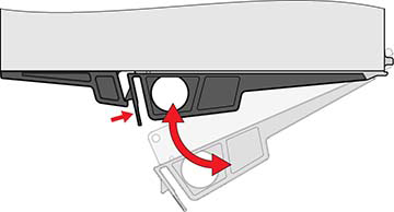 Graphic showing how to remove an I/O Module