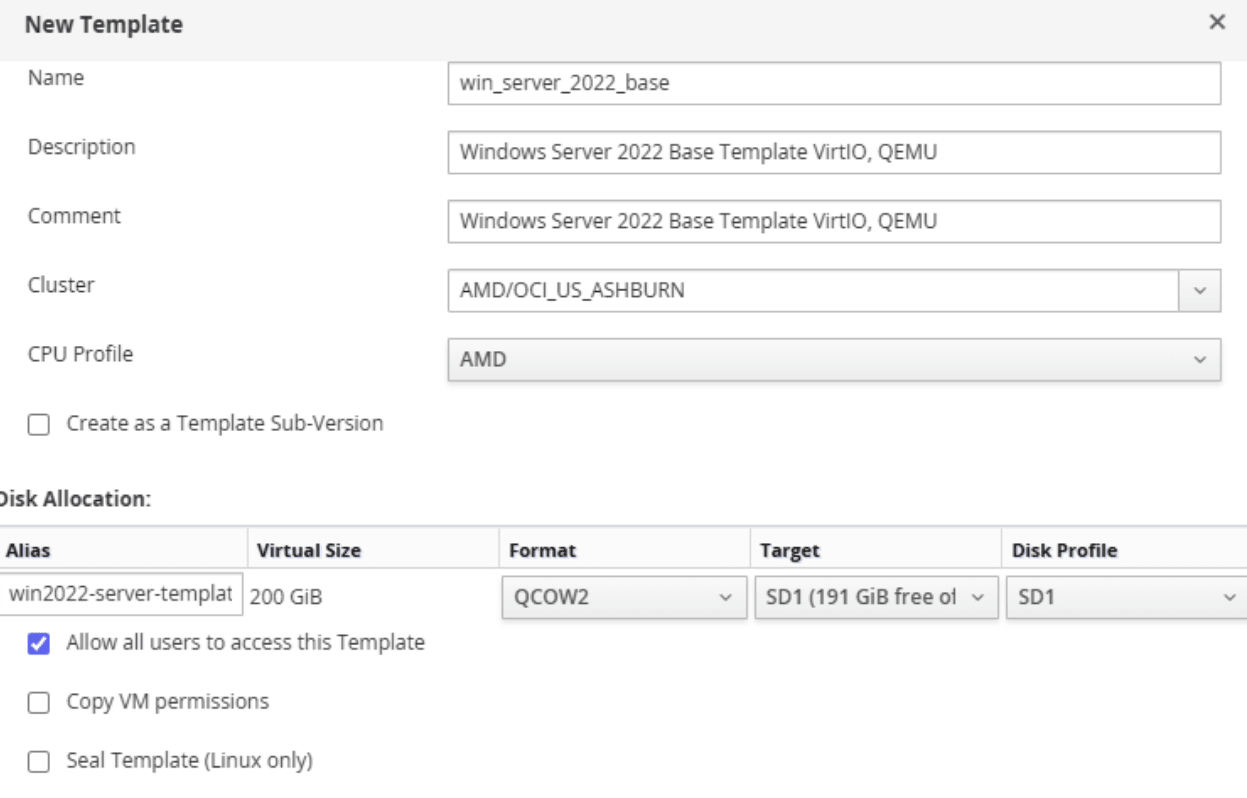 The New Template dialog box completed for a new template, as described in the preceding text. The New Template dialog box completed for a new template, as described in the preceding text.