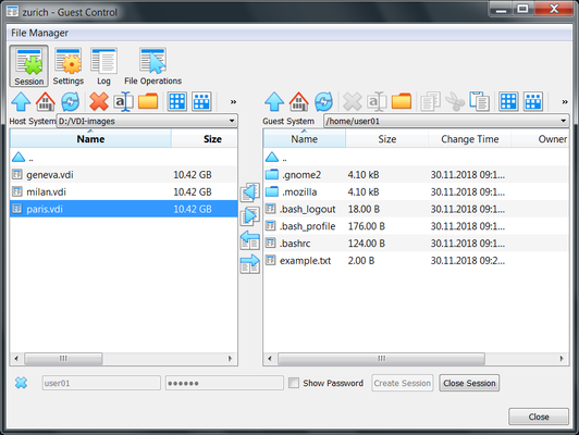 Guest Control File Manager