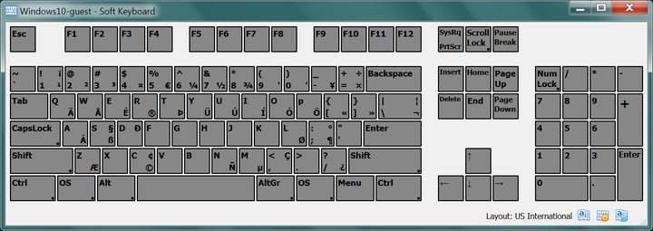 Soft Keyboard in a Guest Virtual Machine