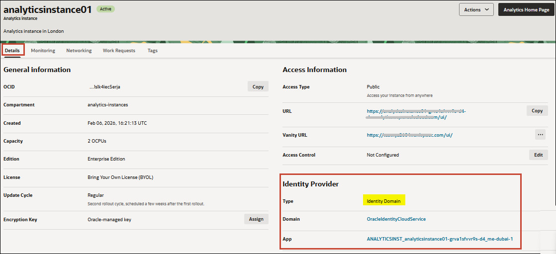 Información de dominio de identidad Información de dominio de identidad