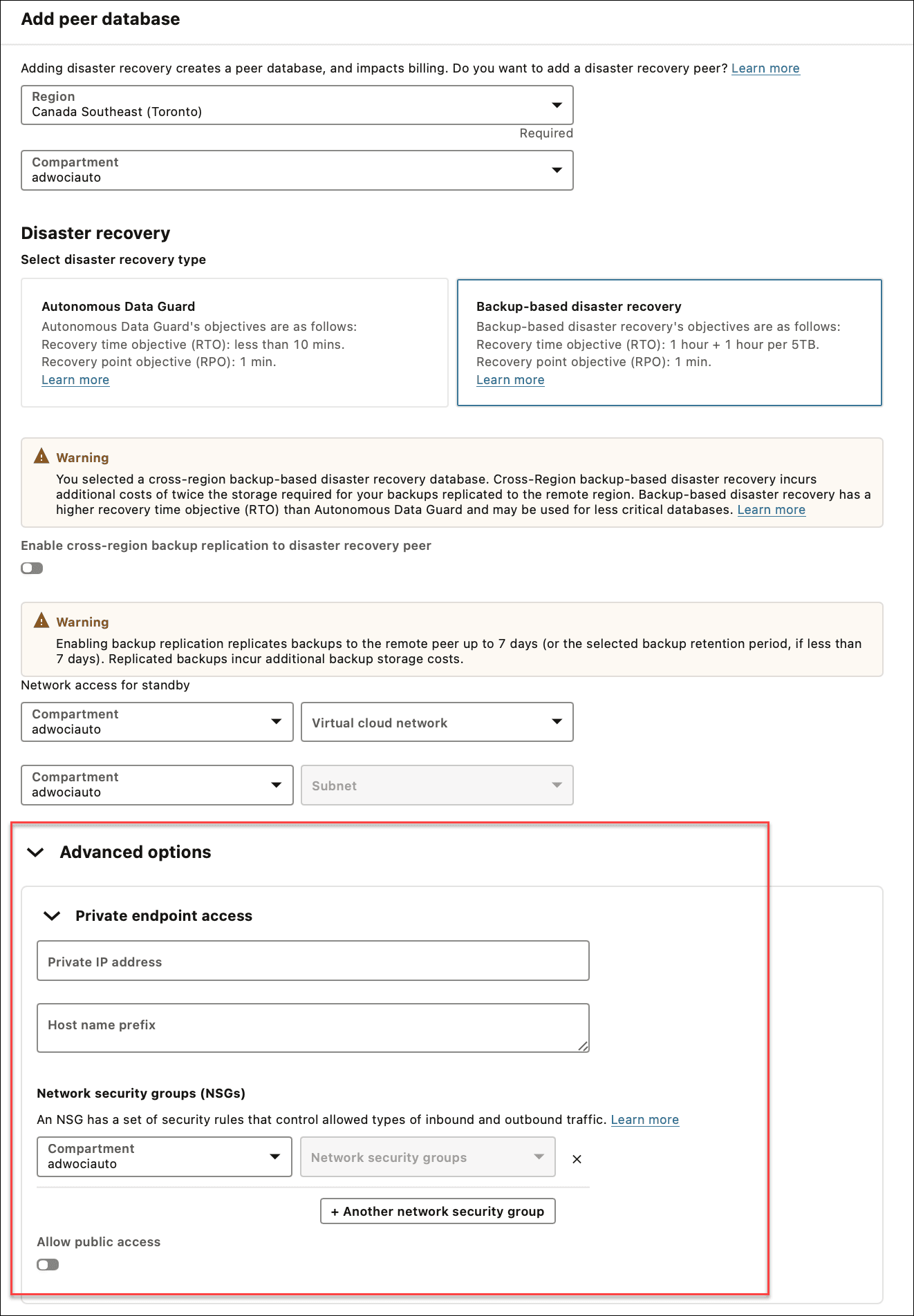 A continuación se muestra la descripción de adb_create_cross_region_peer_private_endpoint.png