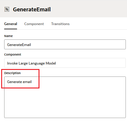 Llamada al componente de modelo de idioma grande