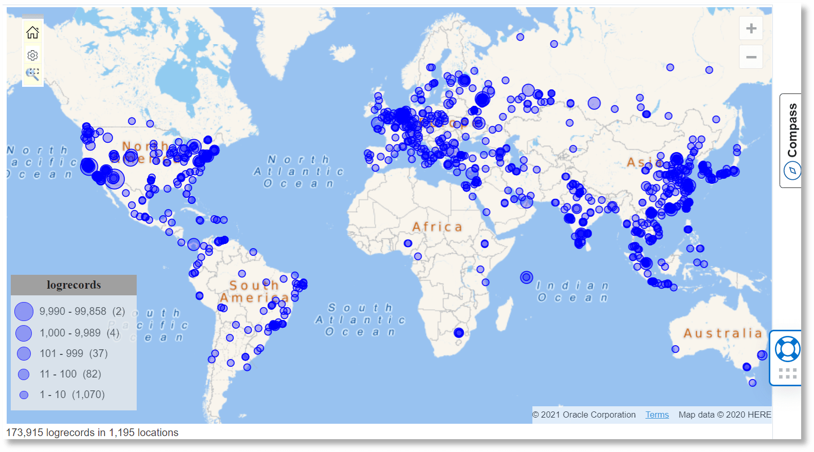 Visualización de mapa Visualización de mapa