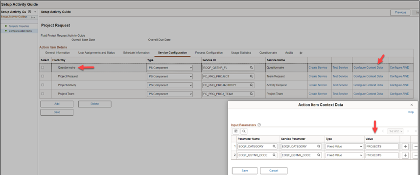 A continuación se muestra la descripción de setup-activity-guide-project-request.png