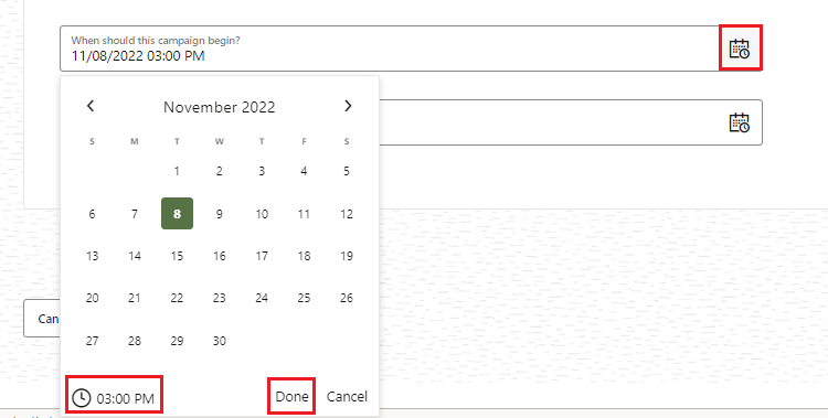 Detalles de campaña