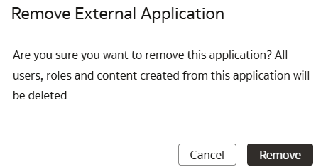 Eliminar Aplicación Externa