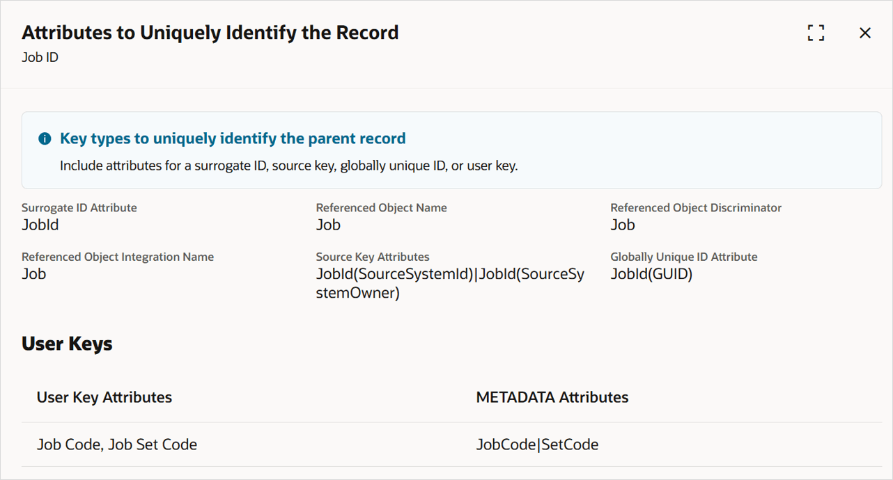 Revise los detalles del ID de sustituto principal.