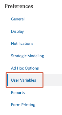 Ir a variables de usuarios