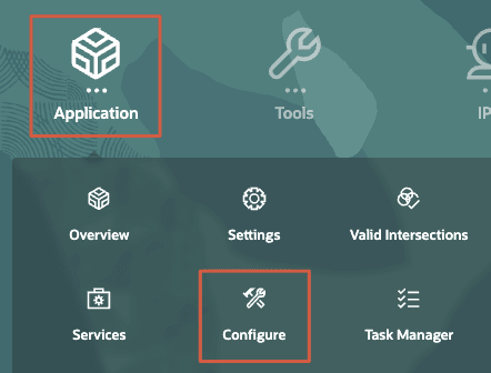 Navegue a la página Configure.
