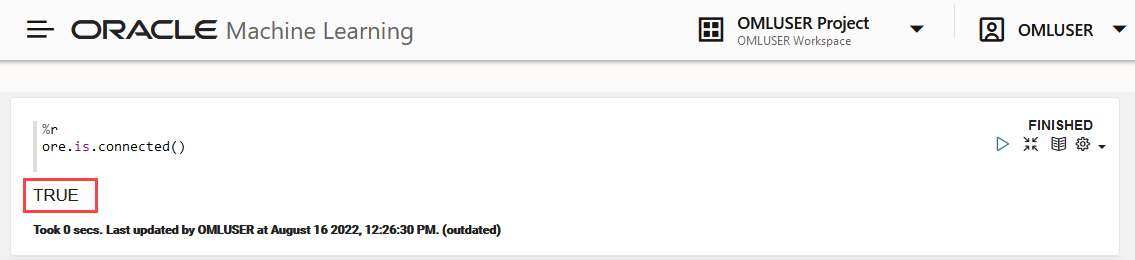 Pruebe la conexión a Oracle Database