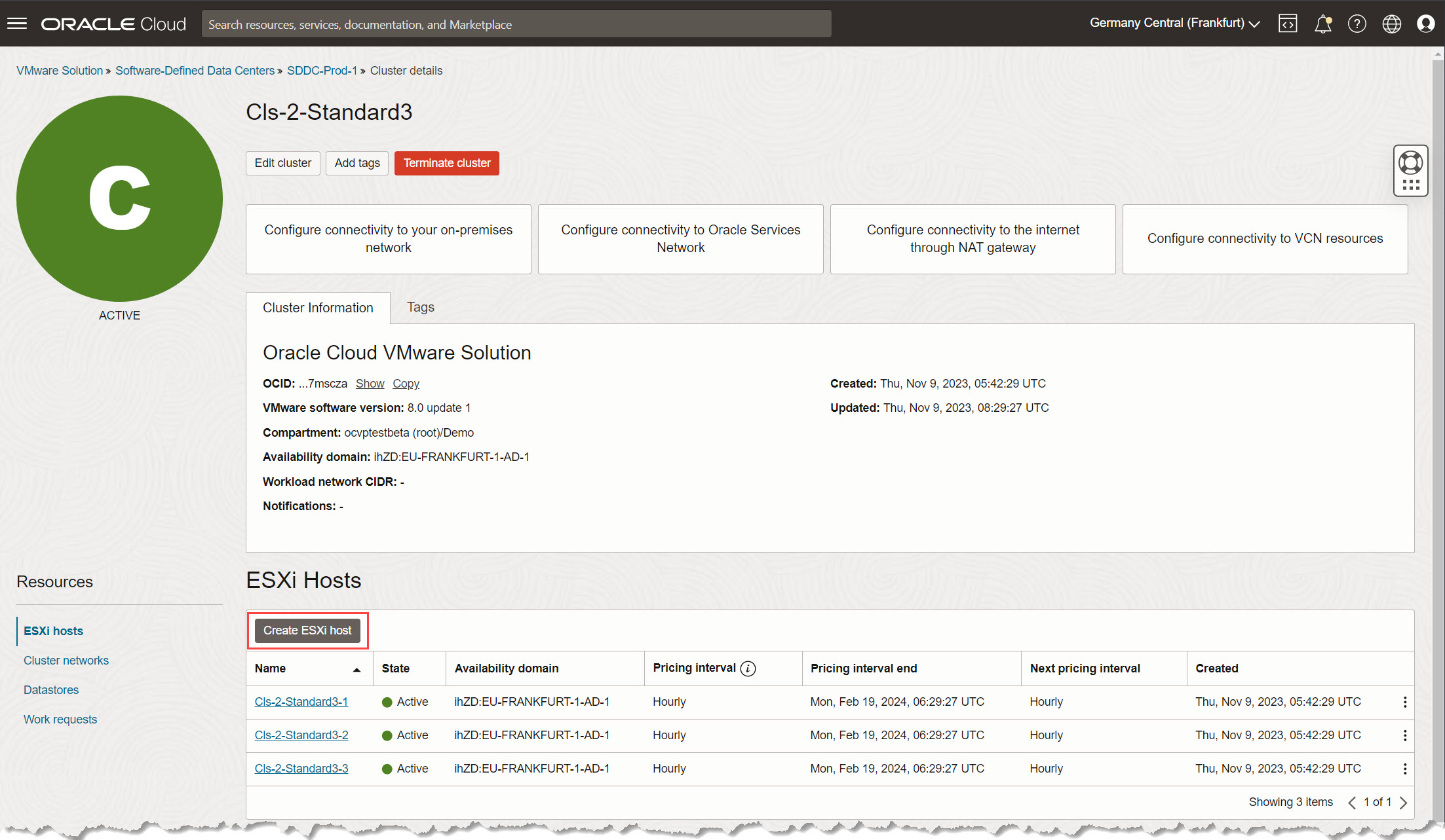 Crear host ESXi