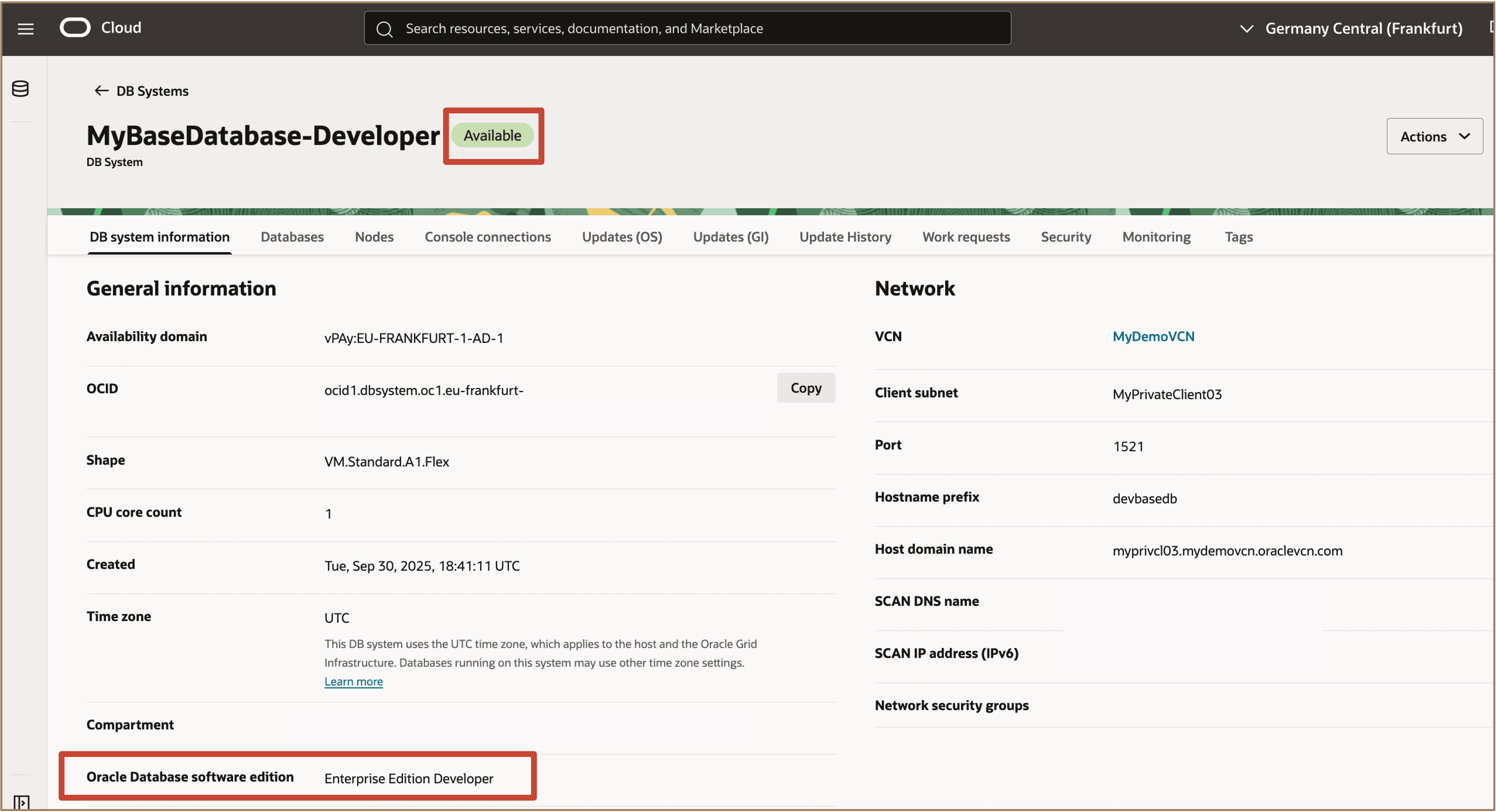 Imagen que muestra el estado disponible