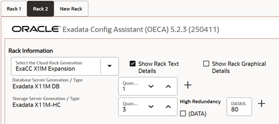 Imagen 8: Rack de expansión con configuración mínima (4 servidores)