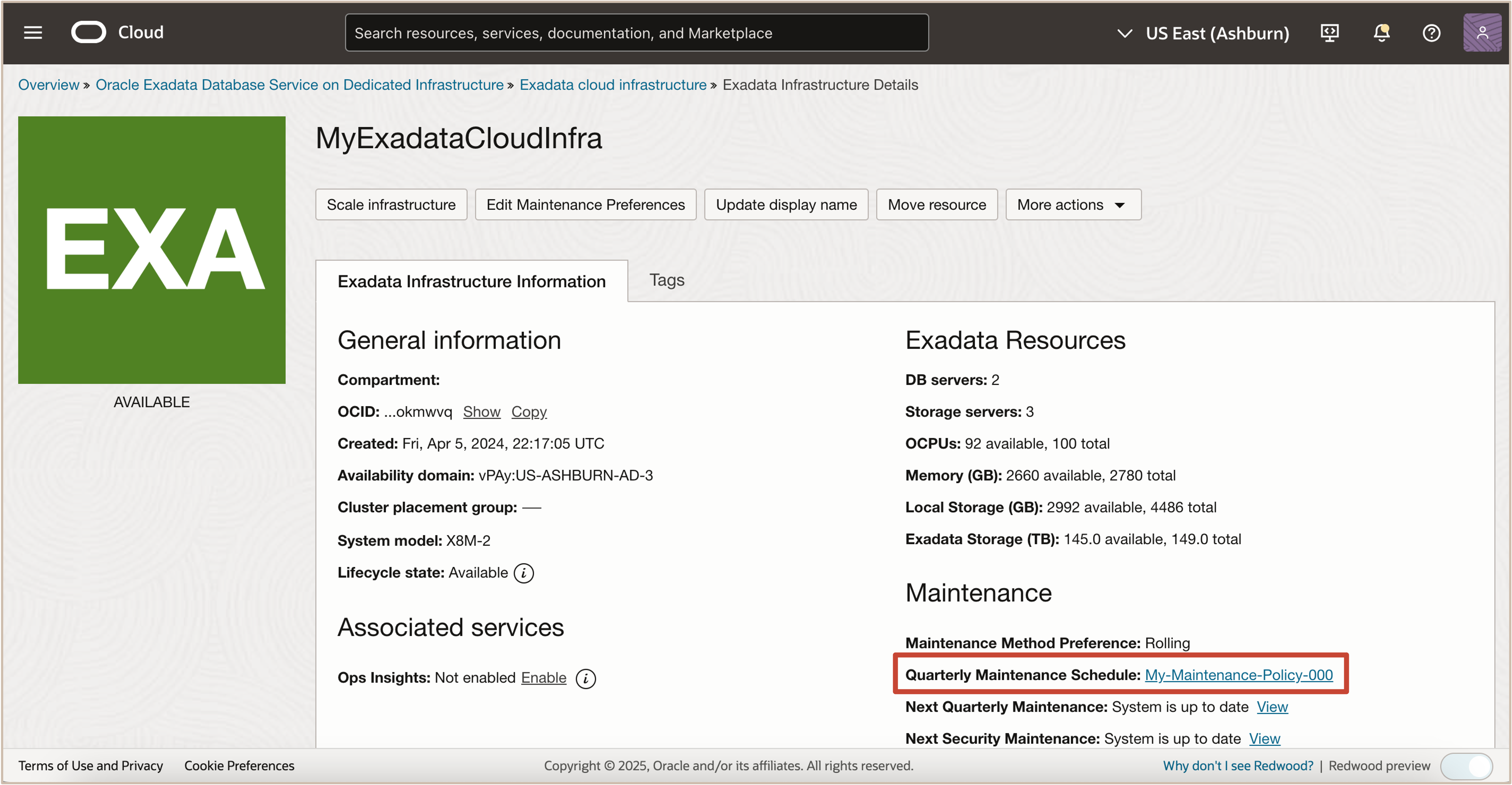 Imagen que muestra el plan de programación de mantenimiento