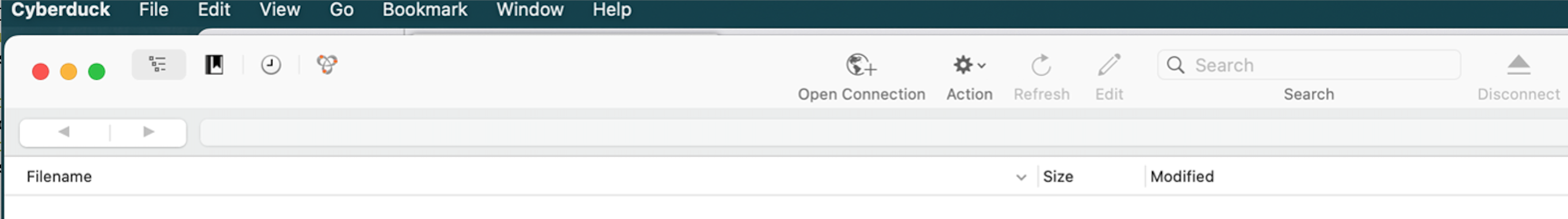 Inicio de la configuración para CyberDuck Imagen 9