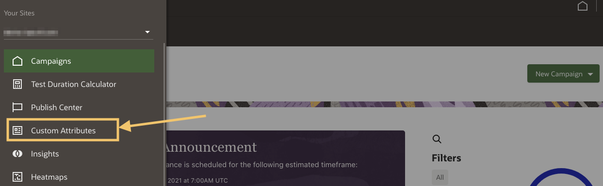 Atributos personalizados del menú de navegación Atributos personalizados del menú de navegación