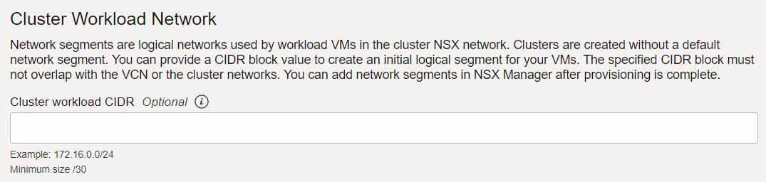 Cluster de carga de trabajo: segmento NSX