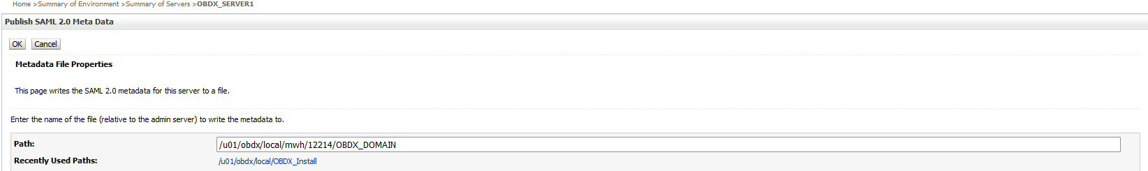 Publicar metadatos de SAML 2.0