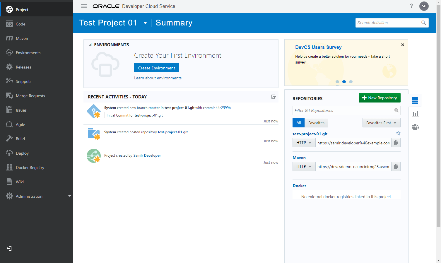Página de resumen de proyecto Página de resumen de proyecto