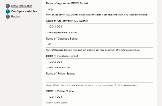 Page Configure Variables, Show Advanced Networking Details, deuxième partie