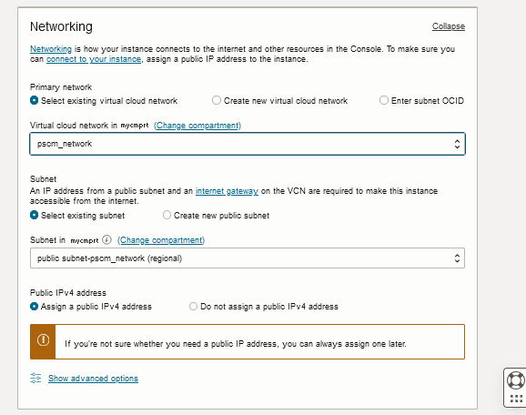 Créer une instance de calcul, réseau