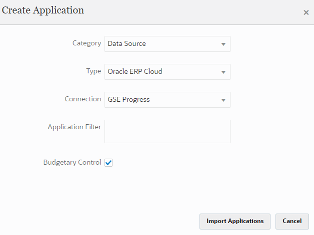 Détails de l'application de contrôle budgétaire