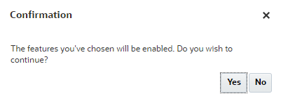 Message de confirmation