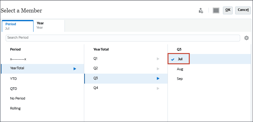 Sélectionner un membre