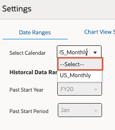 Sélectionner le calendrier