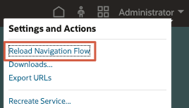 Recharger le flux de navigation