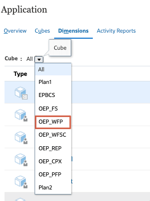 Sélectionnez OEP_WFP