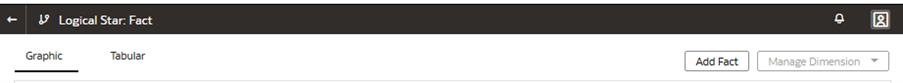 La page Logical Star : Fact affiche le bouton Add Fact. La page Logical Star : Fact affiche le bouton Add Fact.
