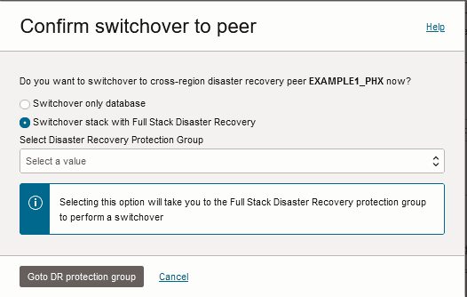 Une description de adb_full_stack_switchover_dr.png suit